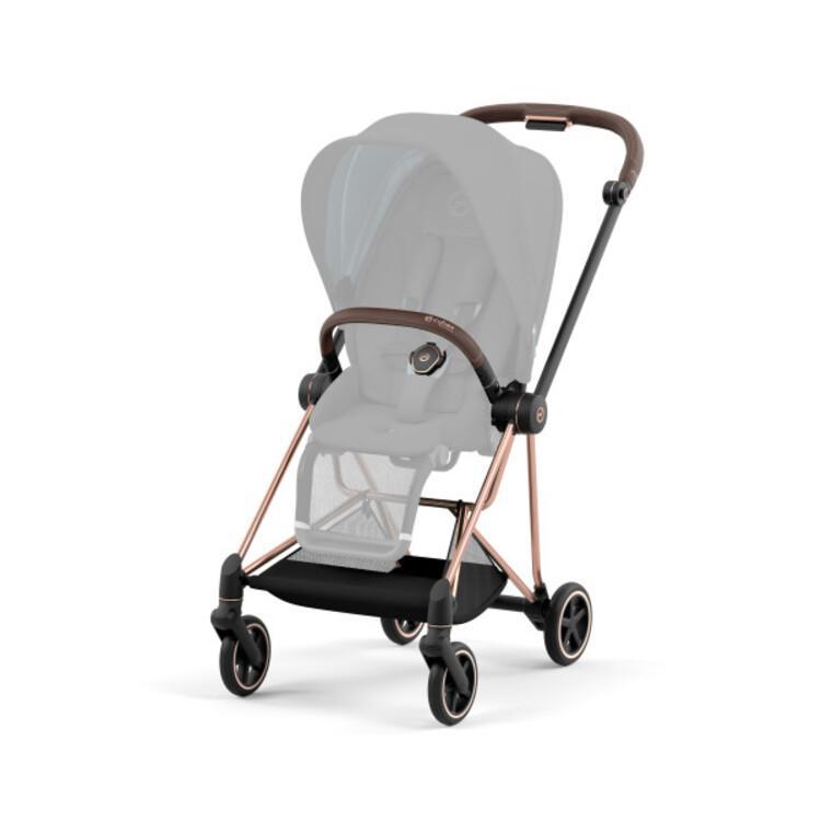 Cybex Mios 3 Stroller Frame - Rose Gold/Brown