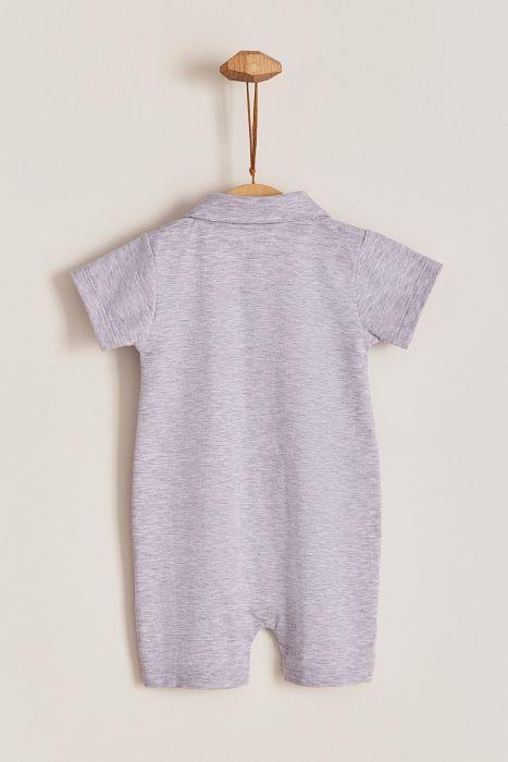 Babycottons Pima Colors Joseph Playsuit Grey Melange