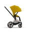 Cybex Priam 4 Stroller - Rose Gold/Brown Frame and Mustard Yellow Seat Pack