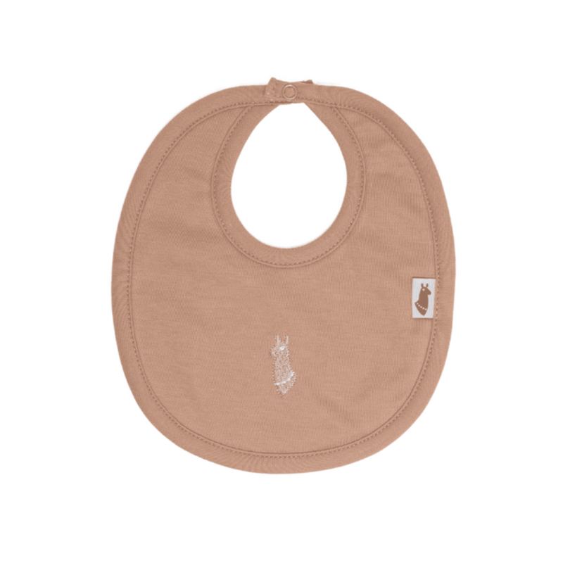 Pima Lima Classic Baby Bib - Latte