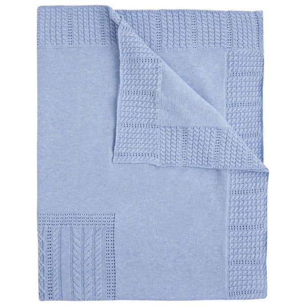 Mayoral Knit Baby Blanket - Indigo Vig - Luna Baby Modern Store