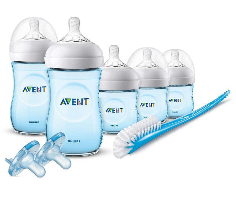 Avent Natural Baby Bottle Blue Gift Set SCD206/12 - Luna Baby Modern Store