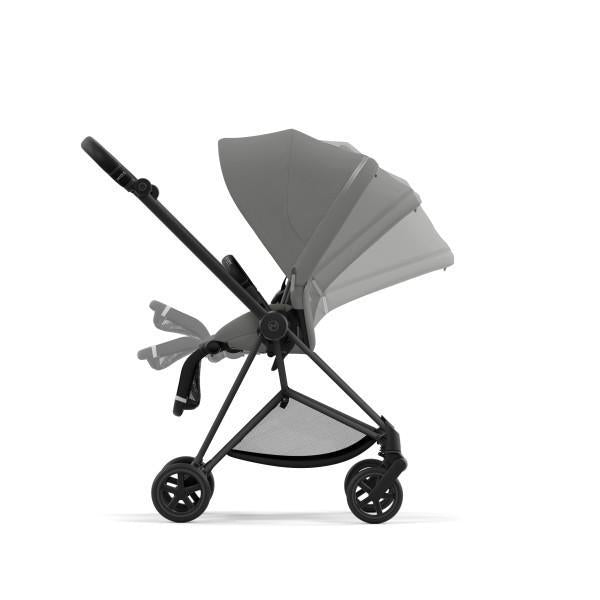 Cybex Mios 3 Stroller - Matte Black/Black Frame and Soho Grey Seat Pack