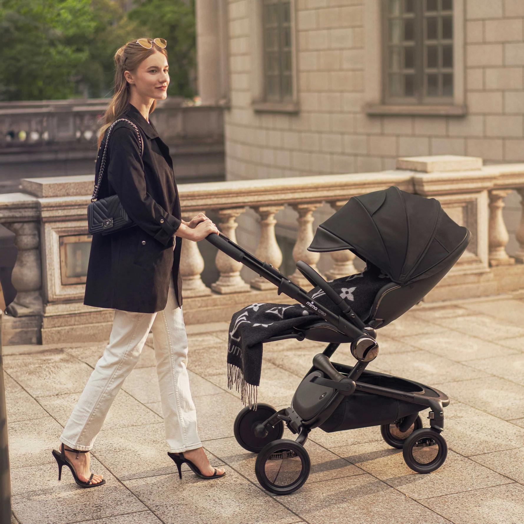 Mima Mima Creo Stroller - Black - Luna Baby Store Miami