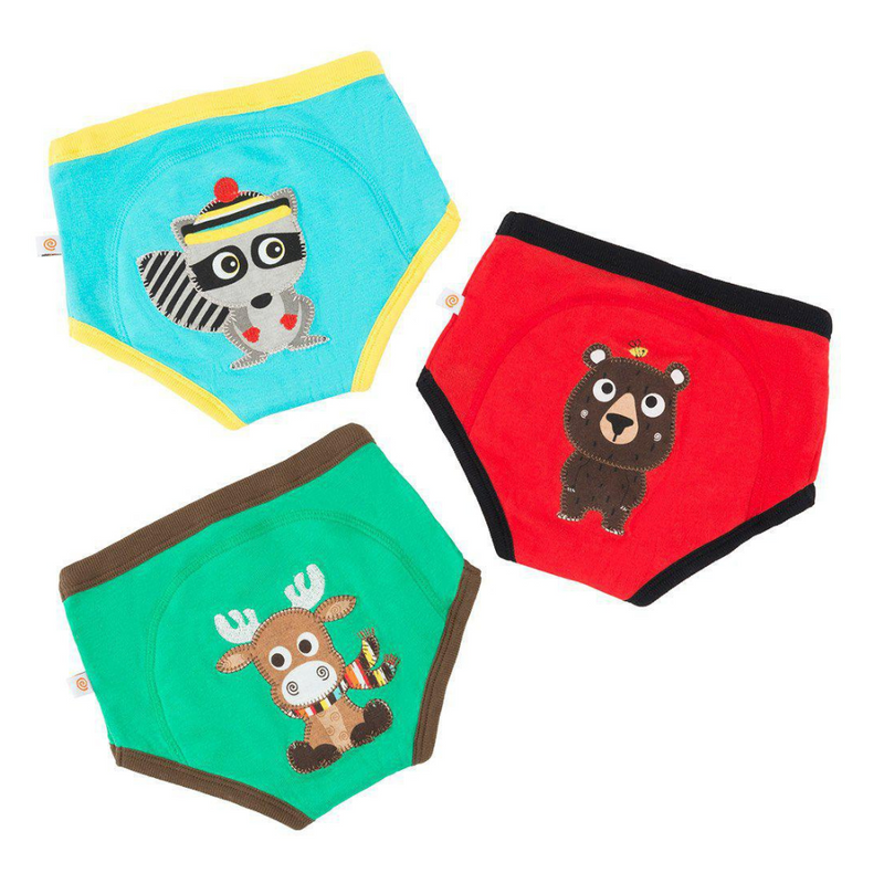 Zoocchini 3 Piece Organic Potty Training Pants Set Forest Chums