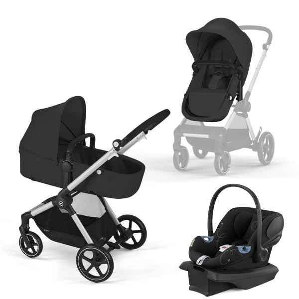 Cybex EOS Travel System Moon Black / Silver