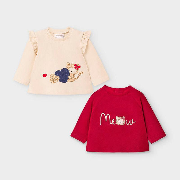 Mayoral Long Sleeved T-Shirts Set Girl - Luna Baby Modern Store