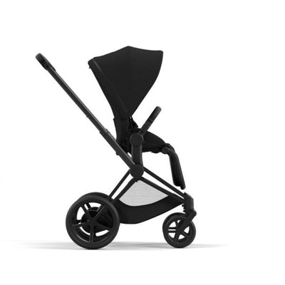 Cybex E-Priam 2 Stroller - Matte Black Frame + Deep Black Seat Pack