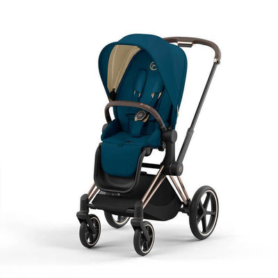 Cybex Priam 4 Complete Stroller Rose Gold Mountain Blue