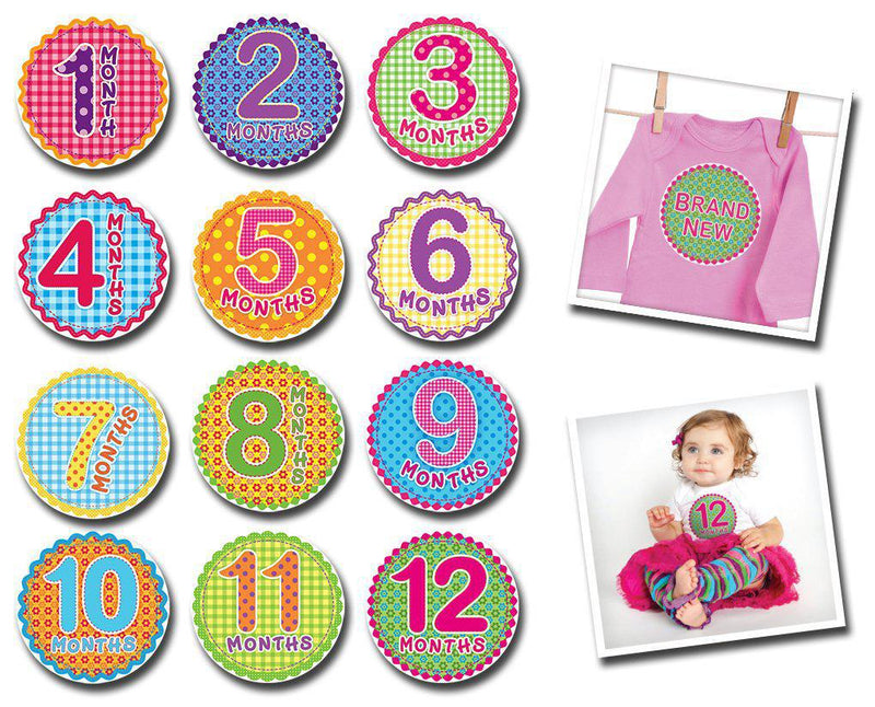 Sticky Bellies Monthly Baby Month Stickers - Luna Baby Modern Store