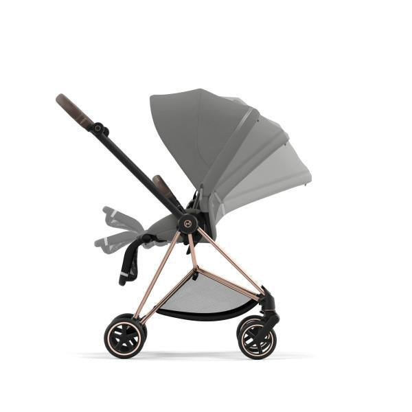 Cybex Mios 3 Stroller - Rose Gold/Brown Frame and Soho Grey Seat Pack