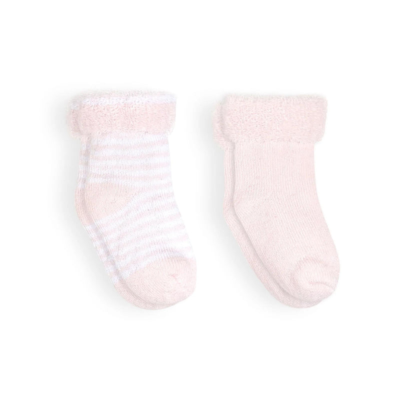 Kushies Baby Terry Socks 2 Pack - Pink