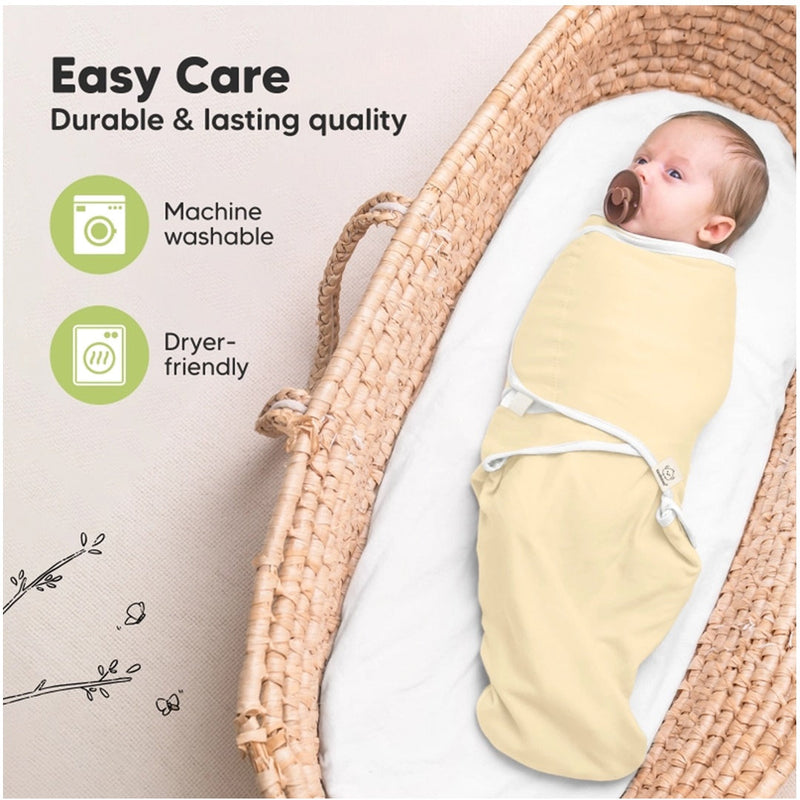 3pk Soothe Baby Swaddles 0-3 Months, Sleep Sack For Newborns Daffodil