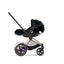 Cybex E-Priam 2 Stroller - Rose Gold/Brown Frame and Nautical Blue Seat Pack