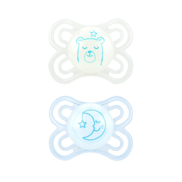 MAM Perfect Night Pacifier, 0-6 Months, 2-pack - Luna Baby Modern Store