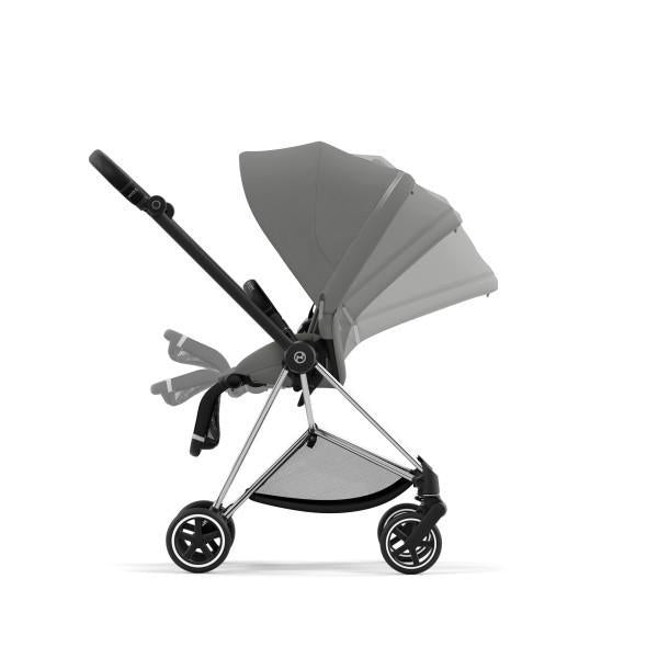 Cybex Mios 3 Stroller - Chrome/Black Frame and Soho Grey Seat Pack