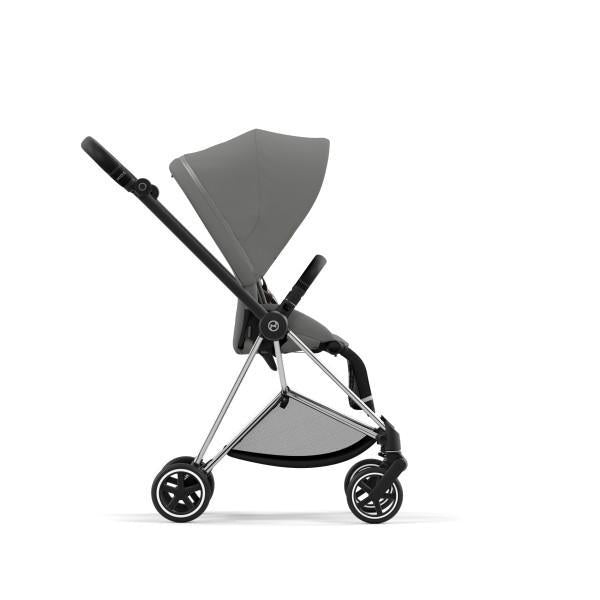 Cybex Mios 3 Stroller - Chrome/Black Frame and Soho Grey Seat Pack