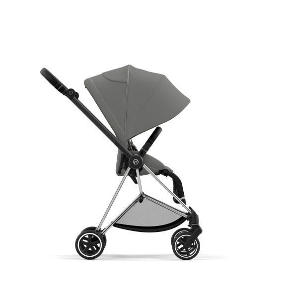 Cybex Mios 3 Stroller - Chrome/Black Frame and Soho Grey Seat Pack