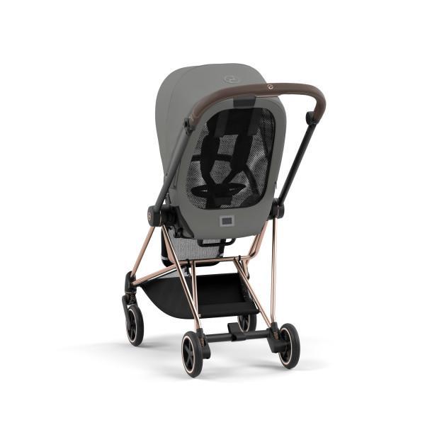 Cybex Mios 3 Stroller - Rose Gold/Brown Frame and Soho Grey Seat Pack