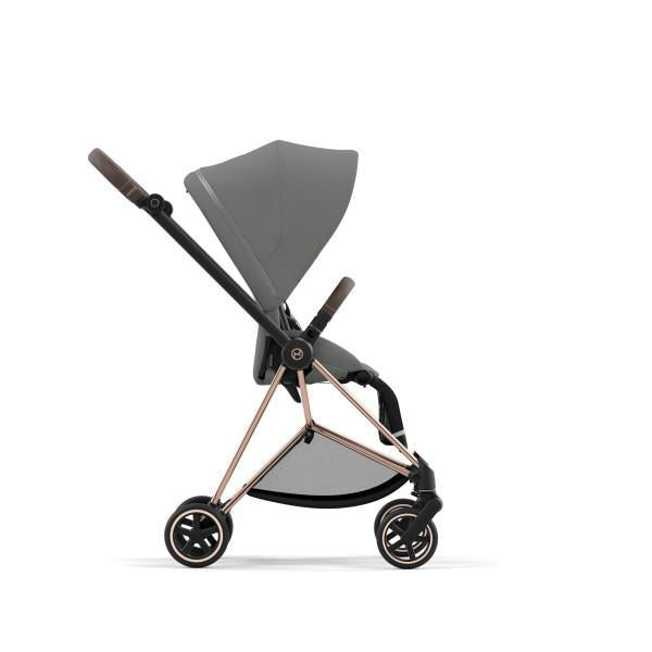 Cybex Mios 3 Stroller - Rose Gold/Brown Frame and Soho Grey Seat Pack