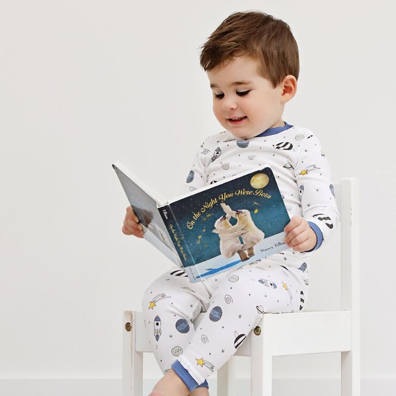 Noomie Pajama 2 Pieces Blue Universe