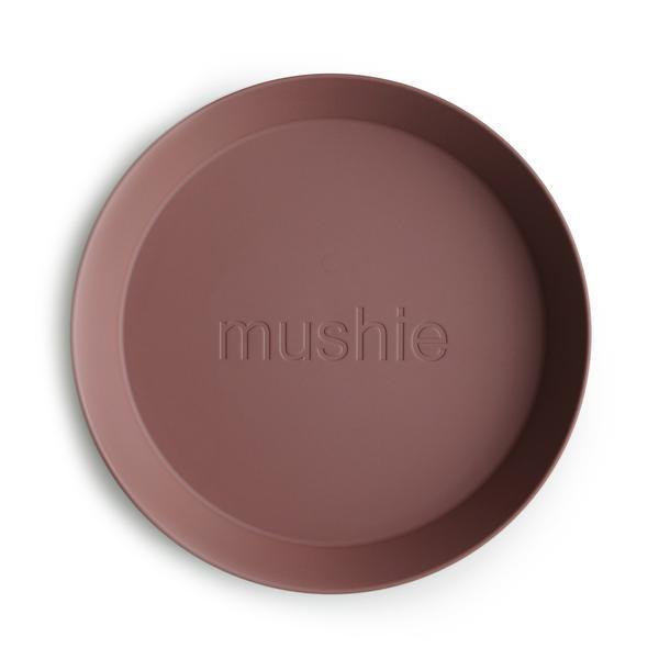 Mushie Round Dinnerware Plates Set of 2 - Luna Baby Modern Store