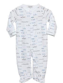 Noomie Snap Footie Moon & Back Blue