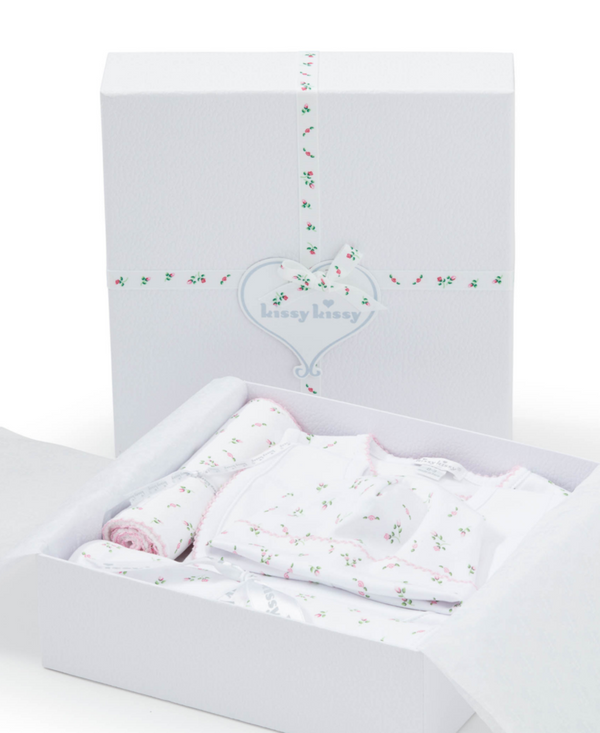 Kissy Kissy 5PC Gift Set With Gift Box Garden Print