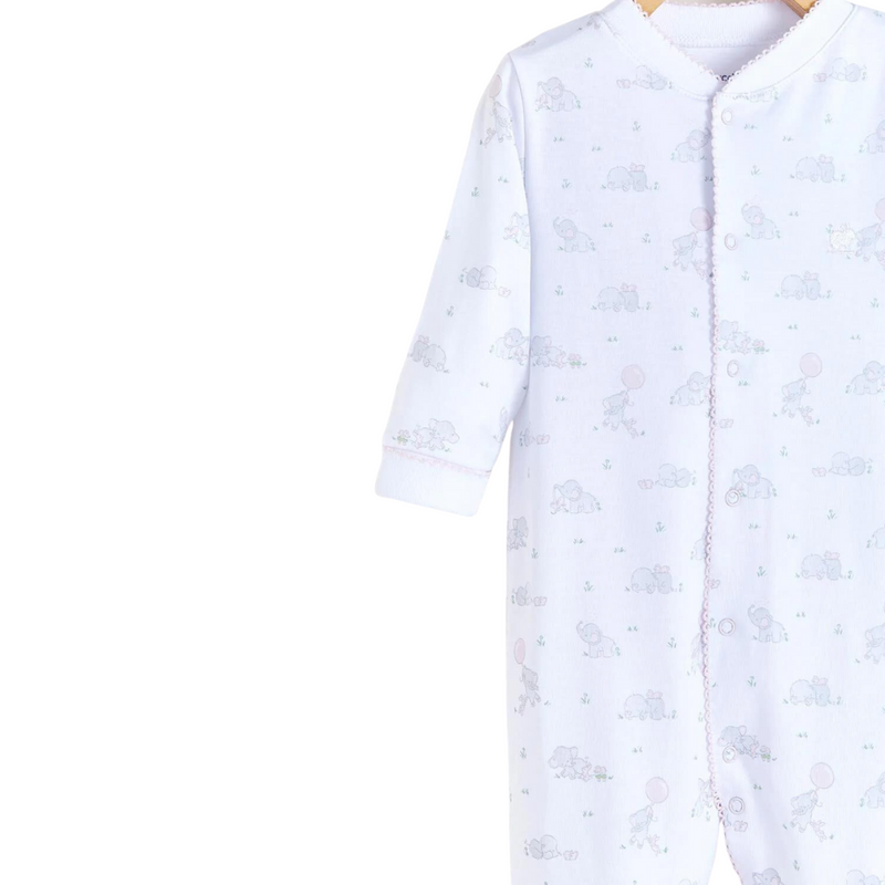 Babycottons Alfred & Colette Footed Pajama - Pink