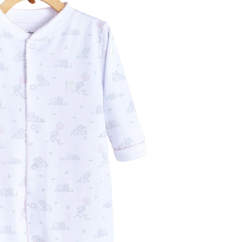 Babycottons Alfred & Colette Footed Pajama - Pink