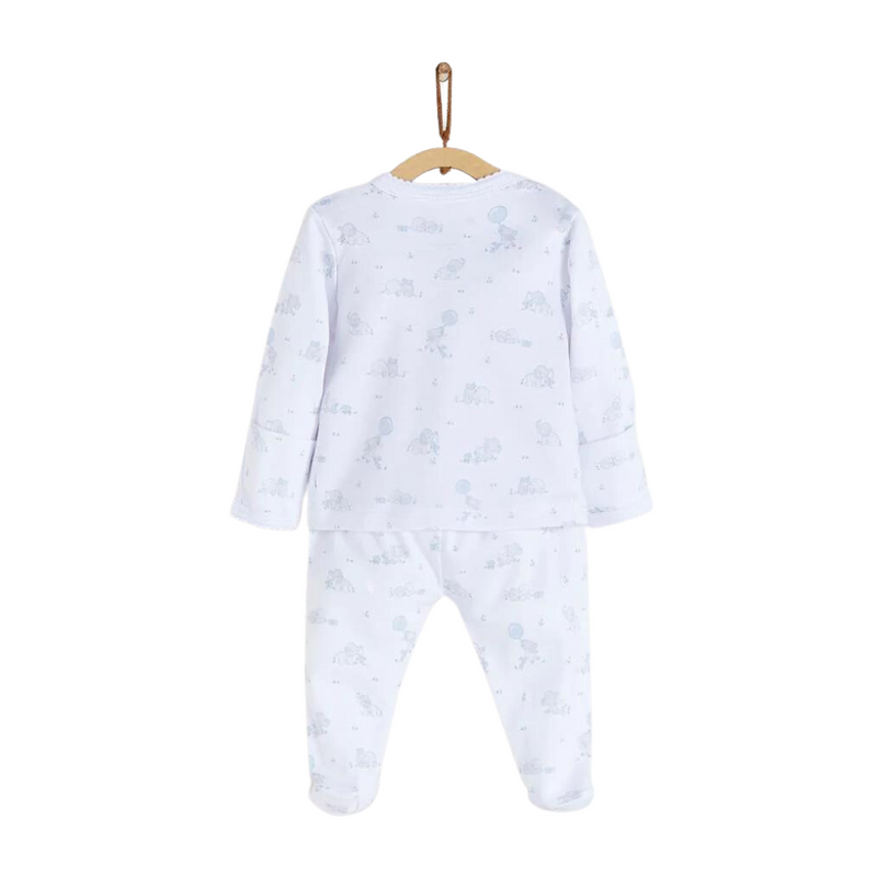 Babycottons Alfred & Colette Kimono Set - Light Blue