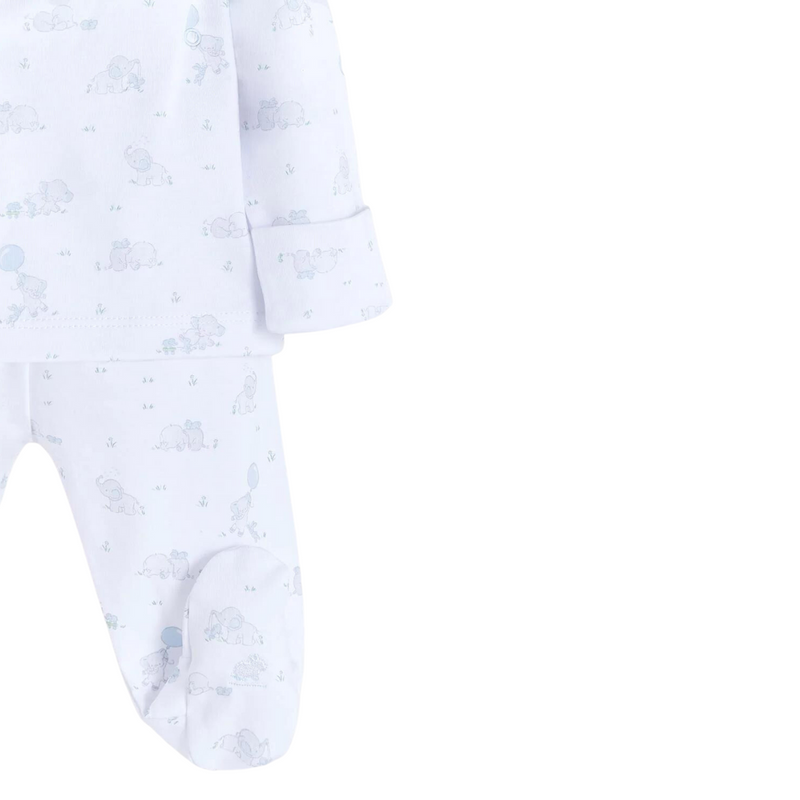 Babycottons Alfred & Colette Kimono Set - Light Blue