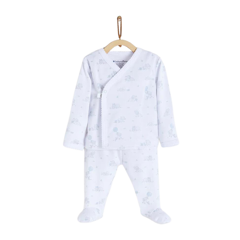 Babycottons Alfred & Colette Kimono Set - Light Blue