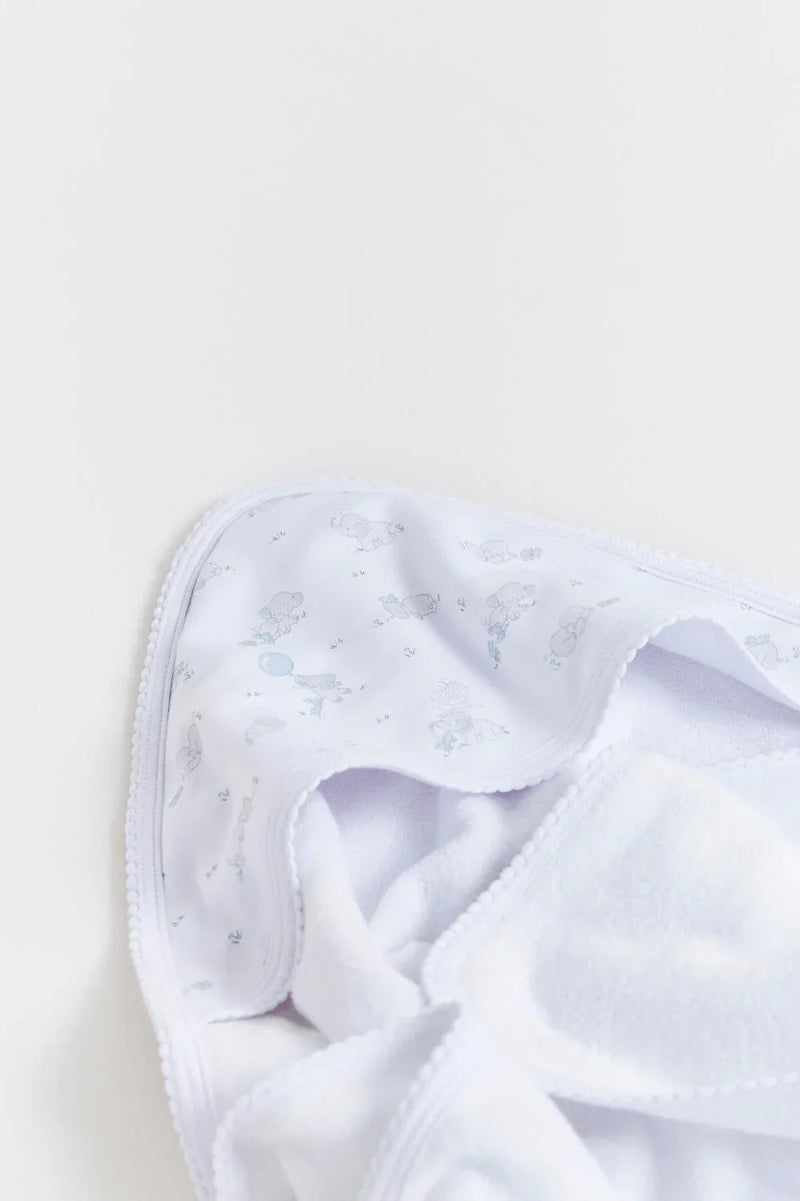 Babycottons Alfred & Colette Hooded Towel - Blue