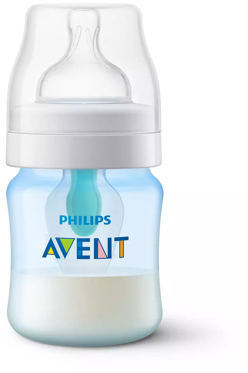 Avent Anti-Colic Baby Bottle With AirFree Vent Newborn Gift Set With Snuggle - Blue