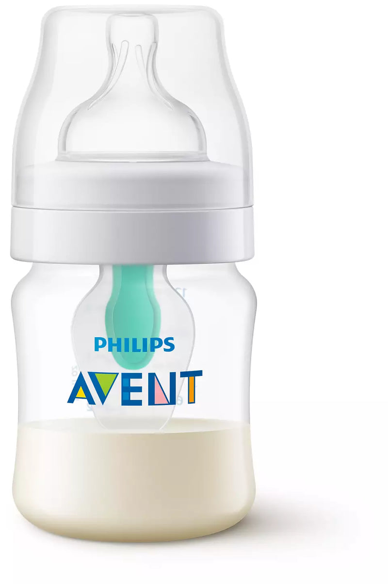 Avent Anti-colic Baby Bottle With AirFree Vent Newborn Gift Set With Snuggle, Clear