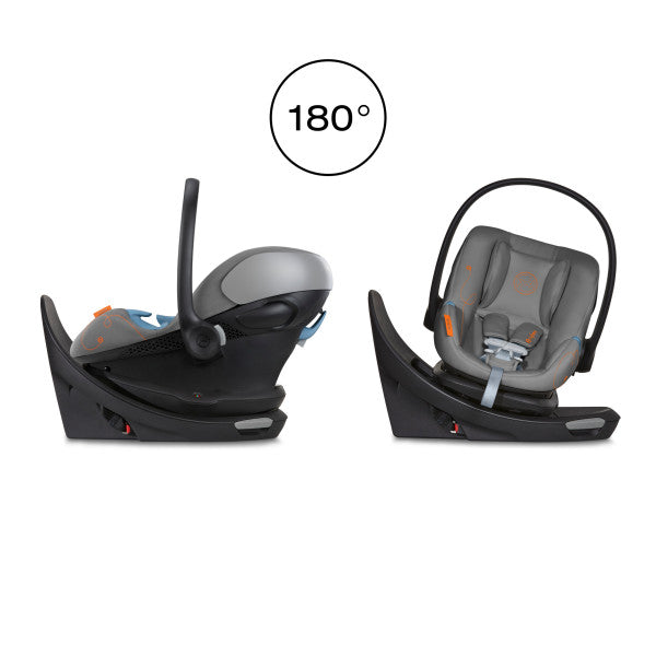 Cybex Aton G Swivel Infant Car Seat w/ SensorSafe - Lava Grey