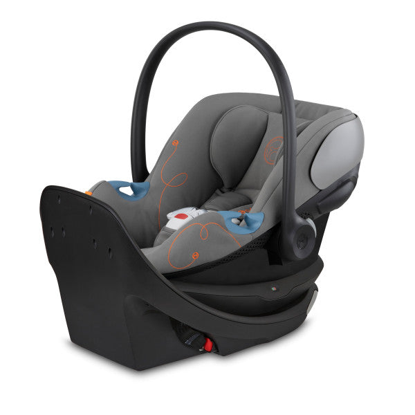 Cybex Aton G Swivel Infant Car Seat w/ SensorSafe - Lava Grey