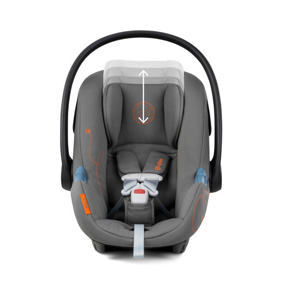 Cybex Aton G Swivel Infant Car Seat w/ SensorSafe - Lava Grey