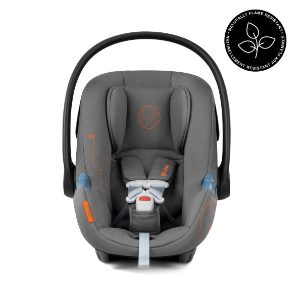 Cybex Aton G Swivel Infant Car Seat w/ SensorSafe - Lava Grey