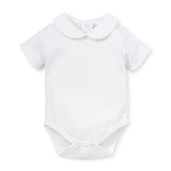 Kissy Kissy Basic Bebe Collar Bodysuit White S/S