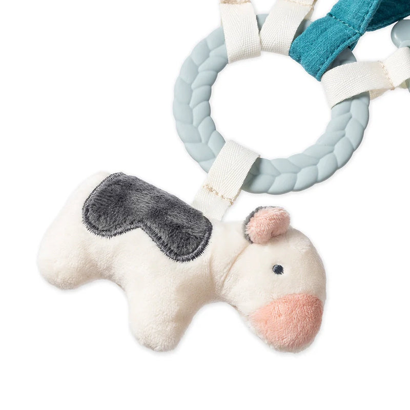 Bitzy Busy Ring Teething Activity Toy - Farm