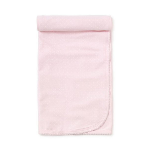 kissy Kissy Blanket Pima Cotton Dots Print - Pink/White