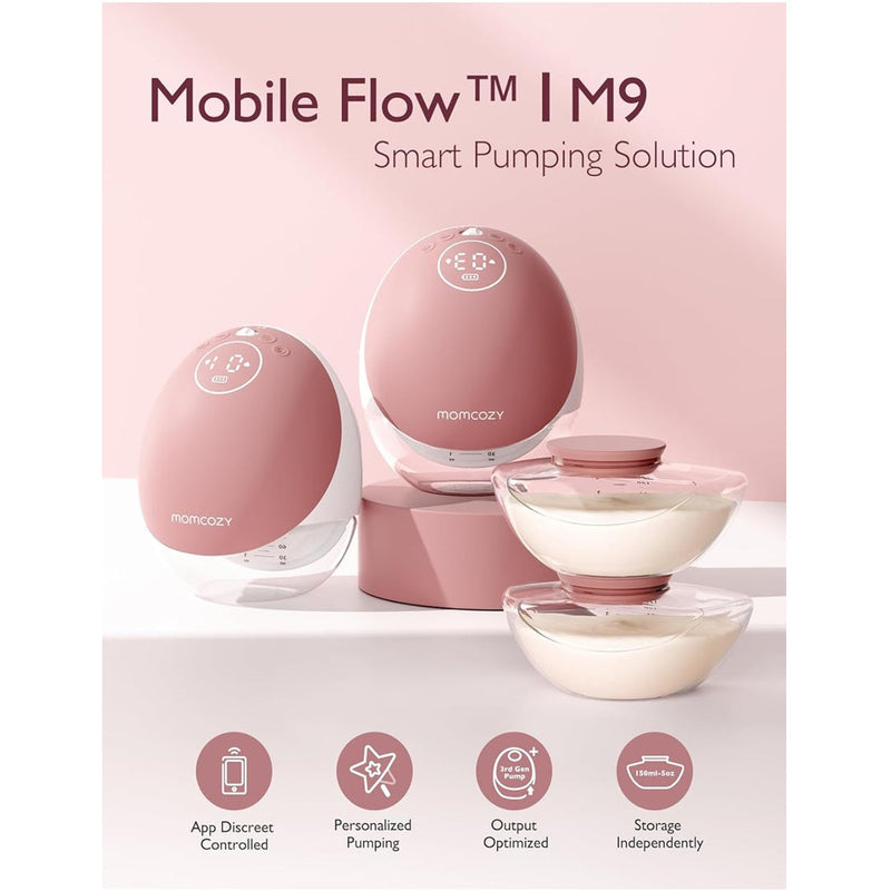 Momcozy M9 Hands-Free Wearable Electric Breast Pump Double