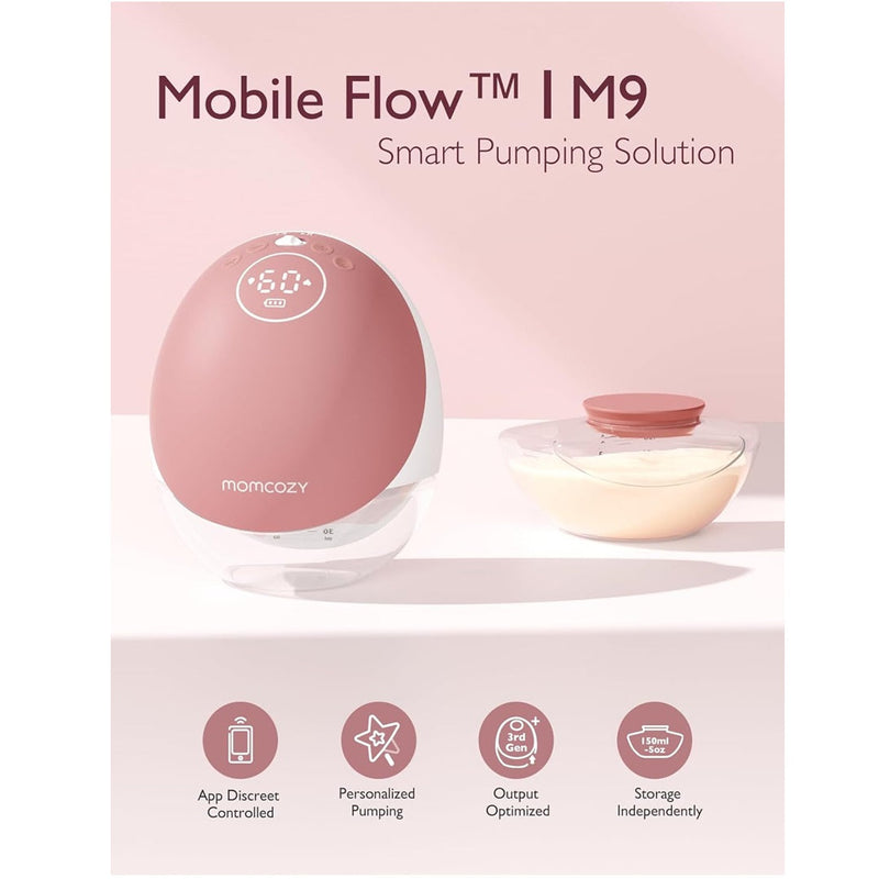 Momcozy M9 Hands-Free Wearable Electric Breast Pump Single