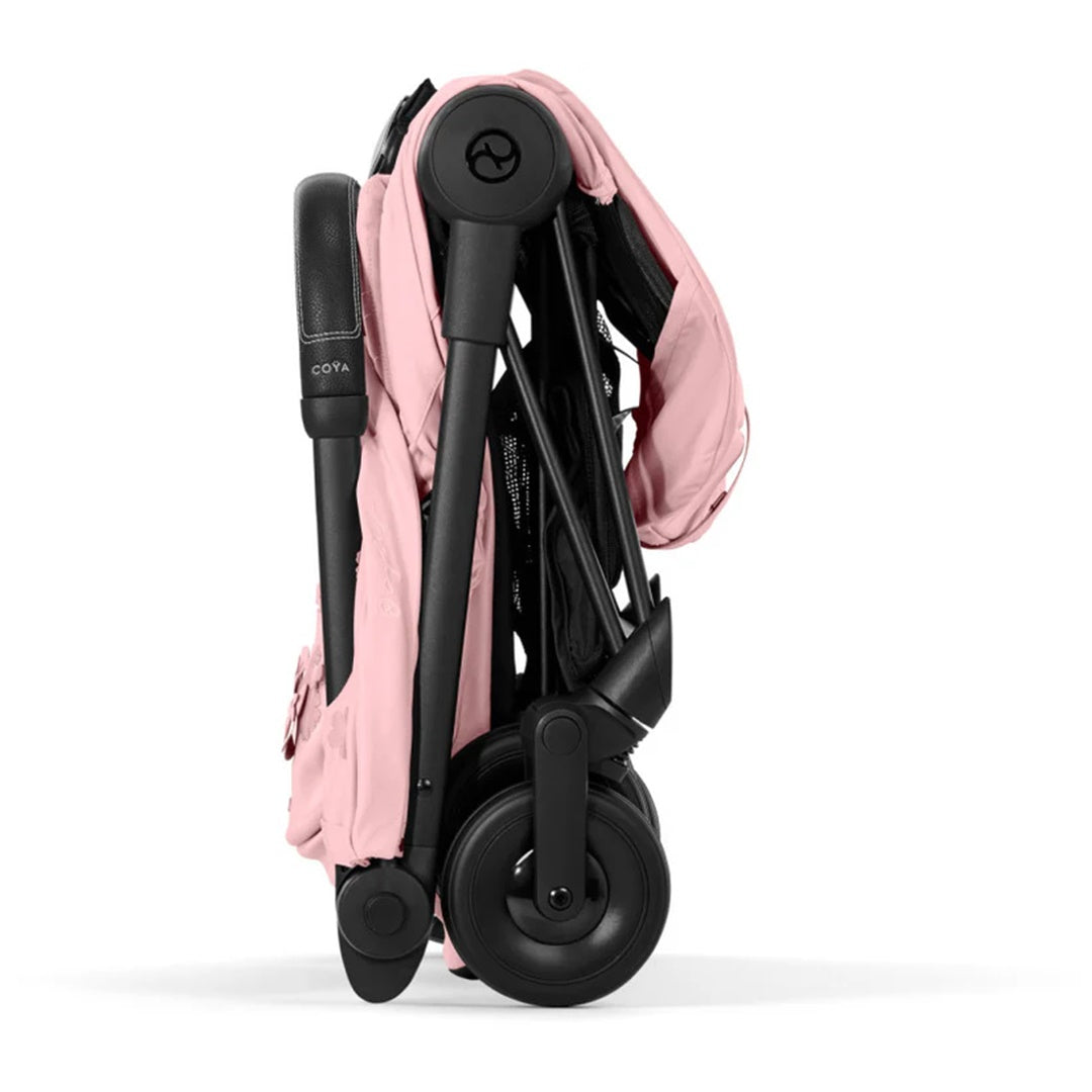 Cybex COYA Compact Stroller - Simply Flowers  Pink/Matte Black