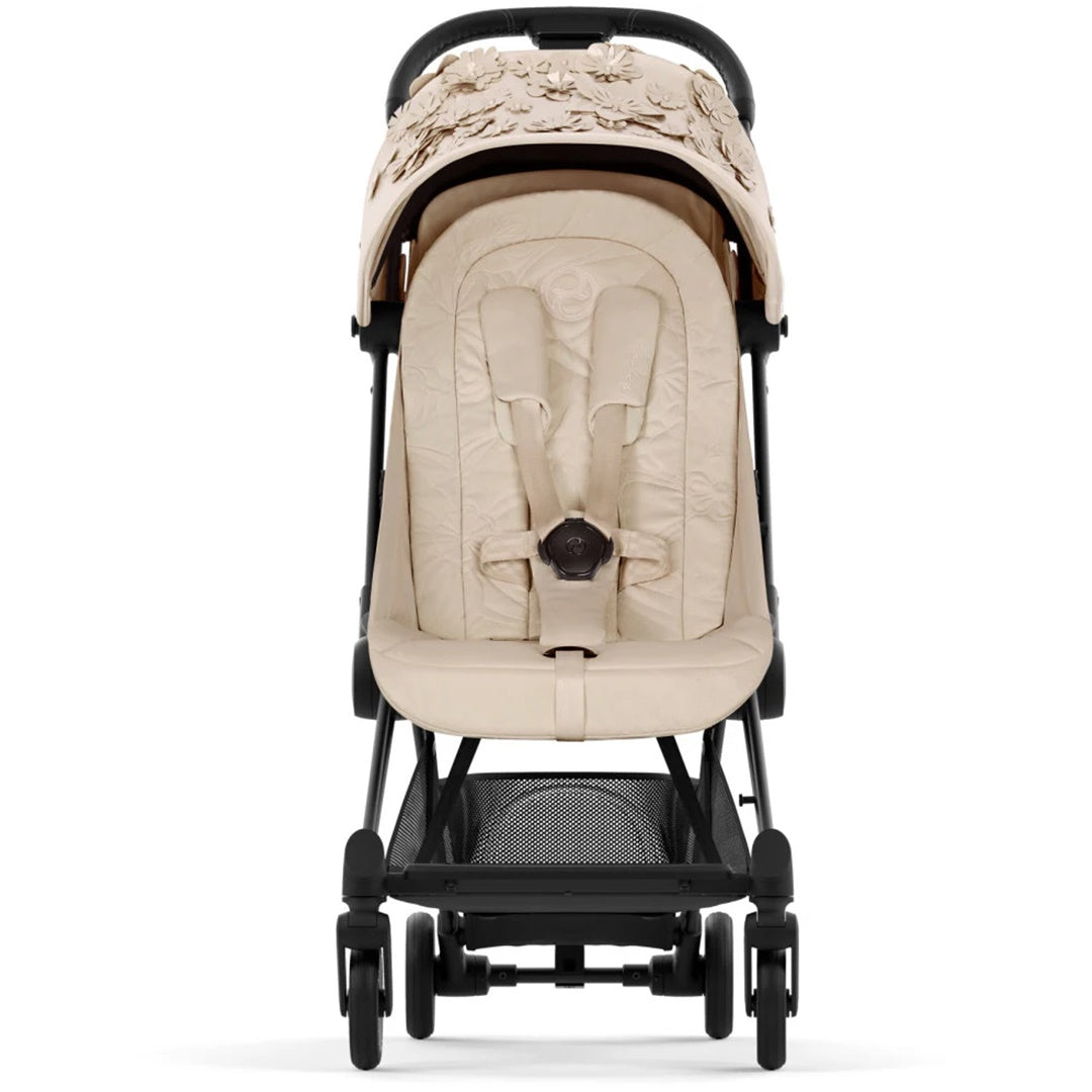 Cybex COYA Compact Stroller - Simply Flowers  Beige / Matte Black