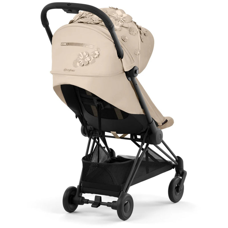 Cybex COYA Compact Stroller - Simply Flowers - Beige / Matte Black