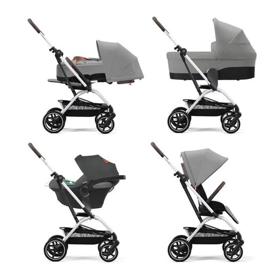 Carrinho De Bebê Cybex Eezy S Twist+2 Lava Grey - Cybex Babytunes