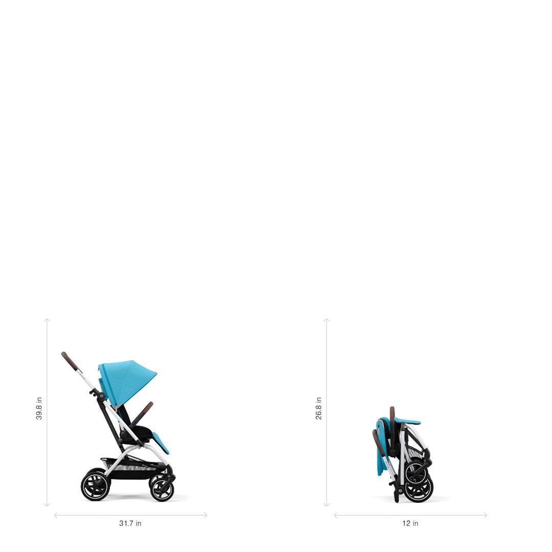 Carrinho De Bebê Cybex Eezy S Twist+2 Moon Black - Cybex Babytunes